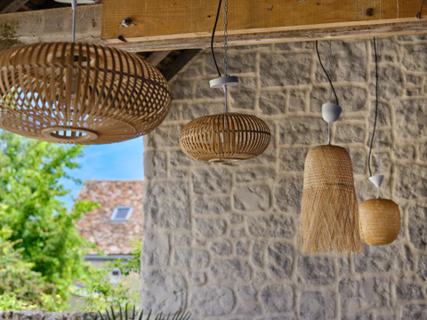 Luminaires en osier